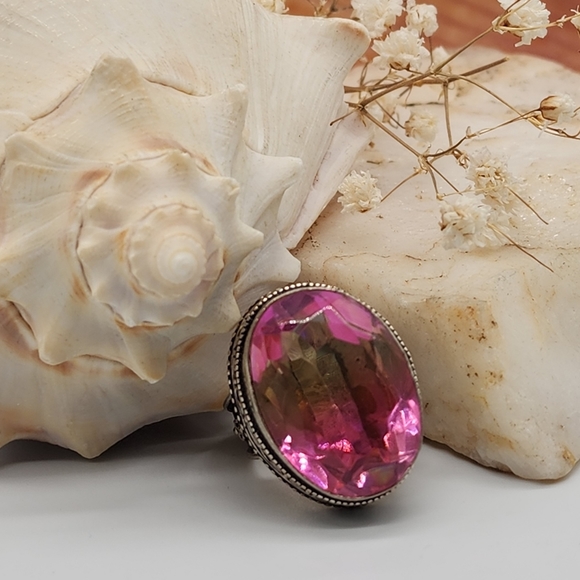 Oval Ametrin Stone Silver 925 Ring Beautiful Holiday Gift - Picture 11 of 13